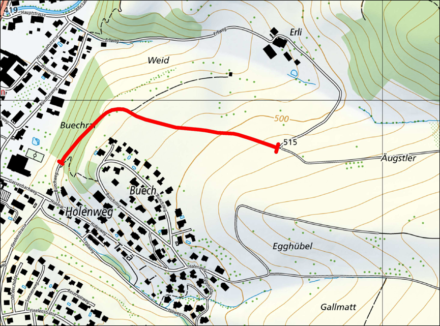 Sperrung Buechweg Sperrung Buechweg